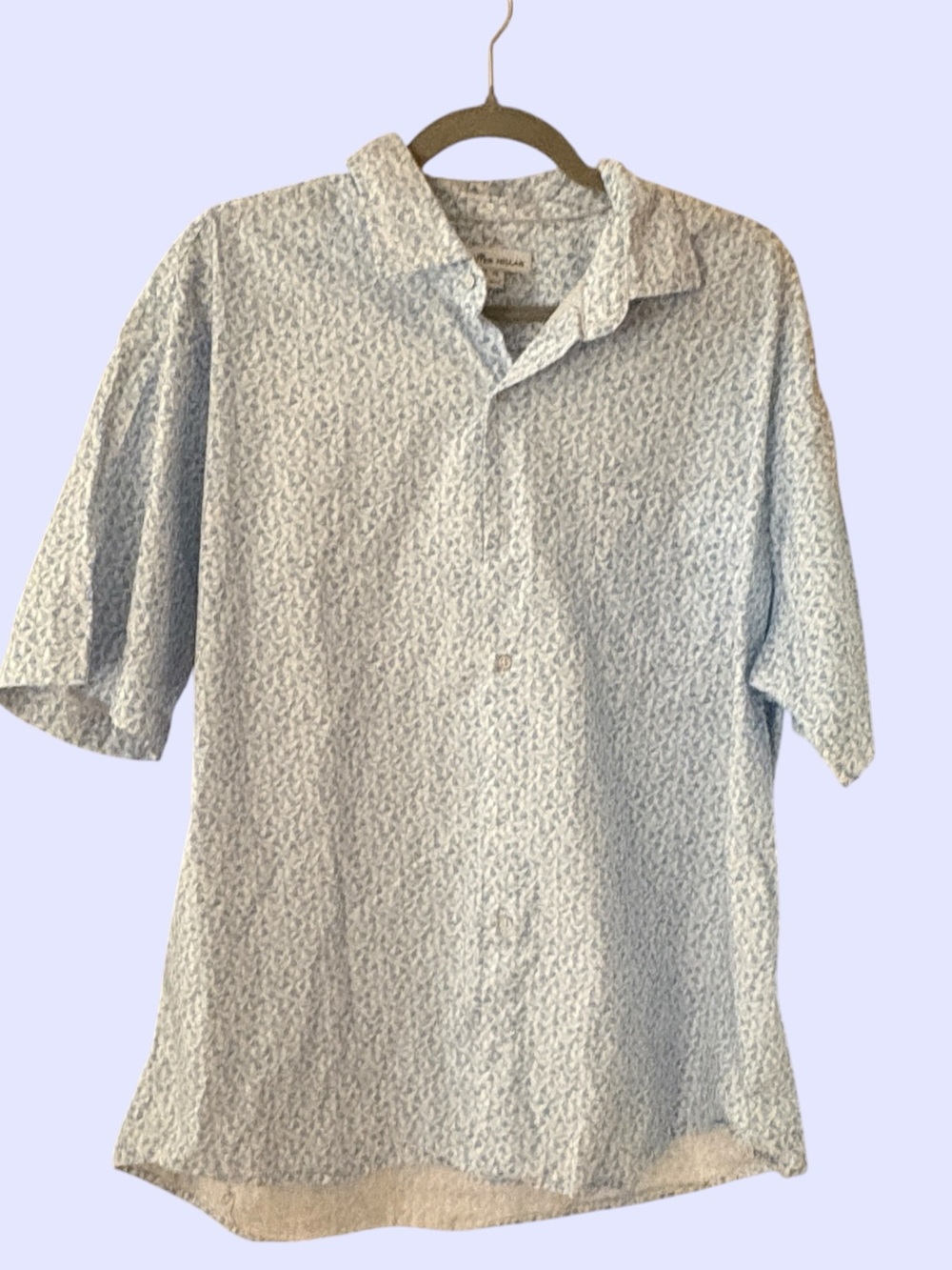 Peter Millar Button Up Shirt Mens X Large Short Sleeve Floral